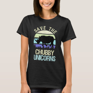 Save The Chubby Unicorns Vintage Rhino T-Shirt