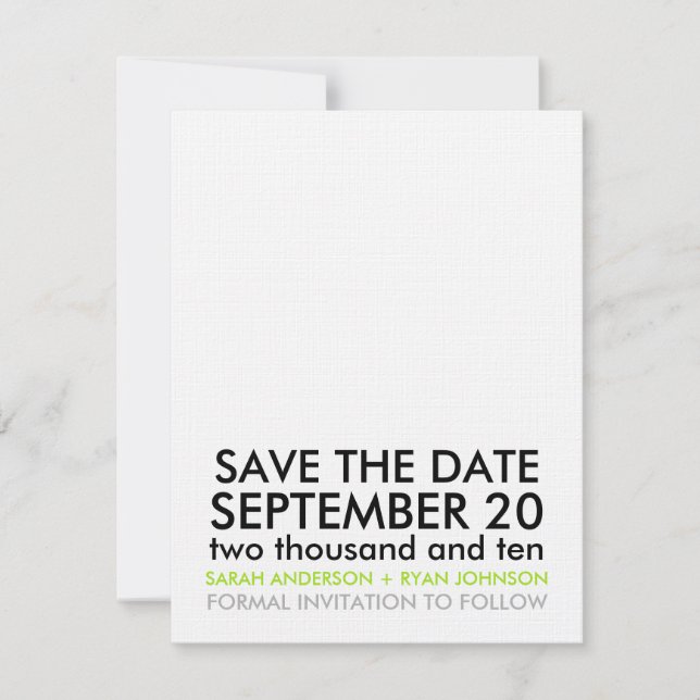 Save the Date (Front)