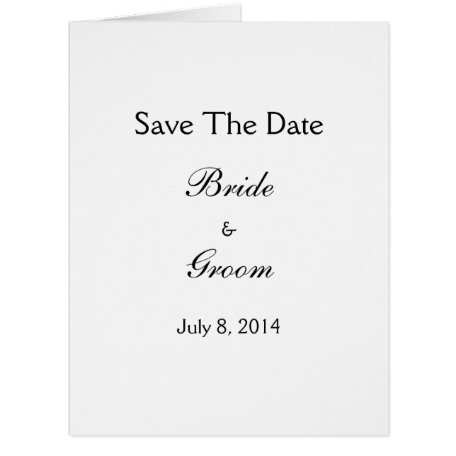 Save The Date (Front)