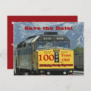 Save the Date 100th Birthday Celebration Postcard