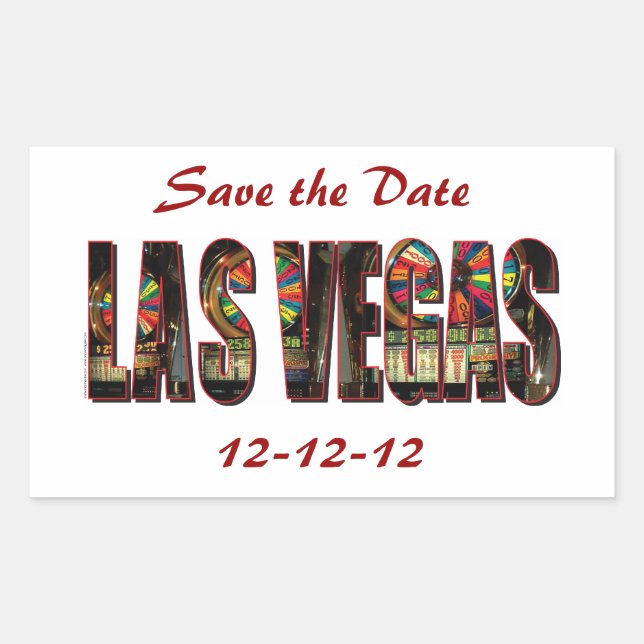 Save the Date 12-12-12 Sticker (Front)