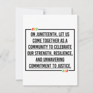 Save The Date 19°, Liberté des Afro-Américains.