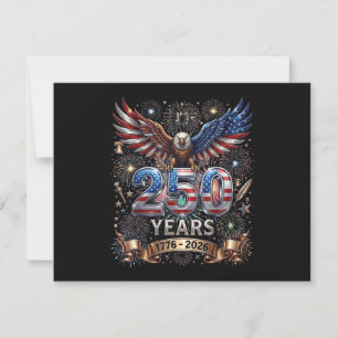 Save The Date 250 Ans 1776 2026 4 juillet Aigle 250e anniversair