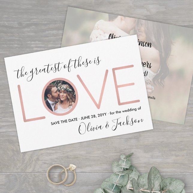 Save The Date 2 Photo Corinthians Love Wedding Save Date (Créateur téléchargé)