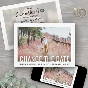 Save The Date 2 Photo Report de mariage minimaliste moderne