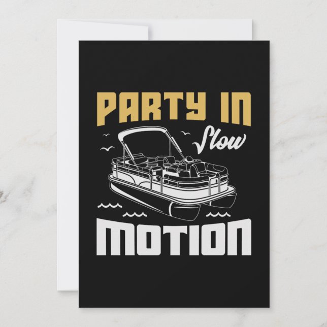 Save The Date 30.Pontoon boat Venin for a Boat Fan (Devant)