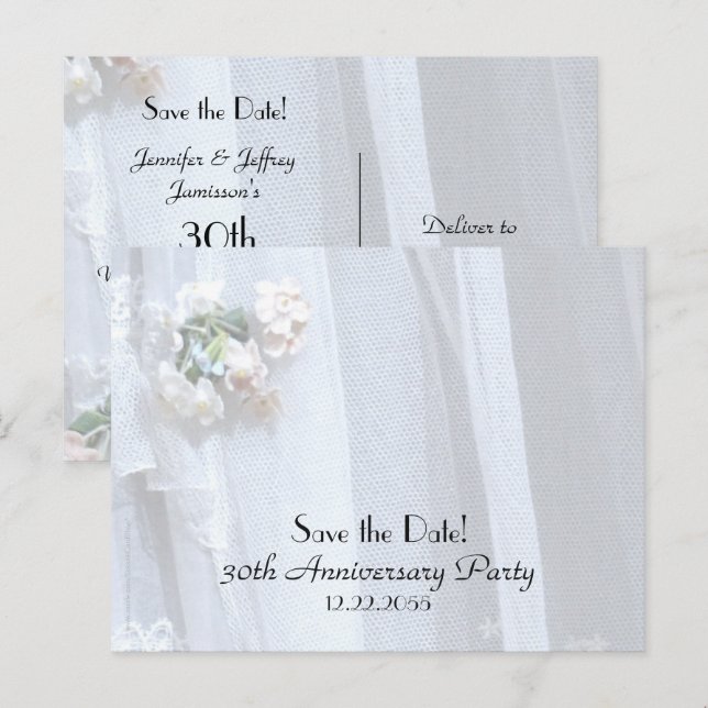 Save the Date 30th Anniversary Announcement (Front/Back)
