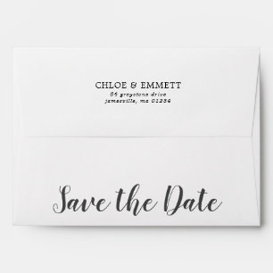 Save the Date  5x7 Return Address Envelope