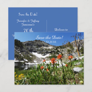 Save the Date 70th Wedding Anniversary Party Announcement Postcard