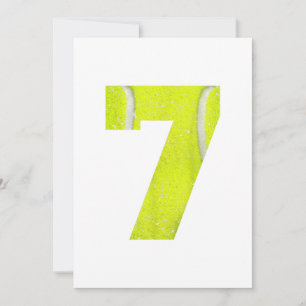 Save The Date 7e anniversaire 2013 Tennis Boys Girls Kids Septiè