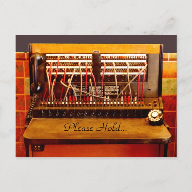 Save the Date 90th Birthday Party Old Switchboard Announcement Postcard (Front)