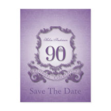 Save the Date 90th Birthday Personalized Postcard