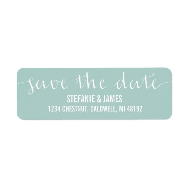 Save The Date Address Labels (Front)