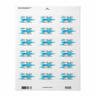 Save the date address labels