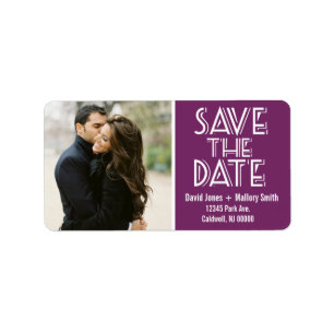 Save the Date Address Labels Weddings