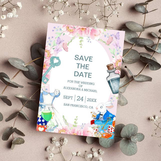 Save The Date Alice au pays des merveilles Mariage (Créateur téléchargé)