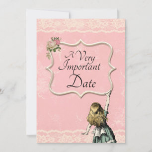 Save The Date Alice au pays des merveilles Très important Mariag