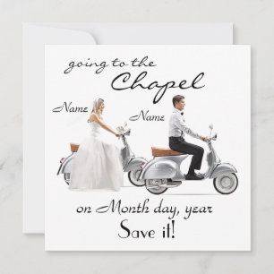 Save The Date "Aller à la chapelle" Enregistrer la date Annonce 