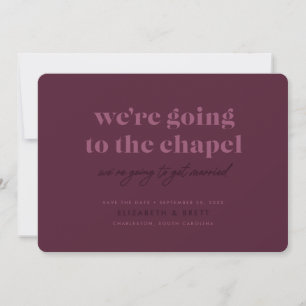 Save The Date Aller à la chapelle Enregistrer la date (Berry)