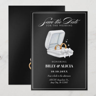 Save The Date Alliance couple noir et blanc 