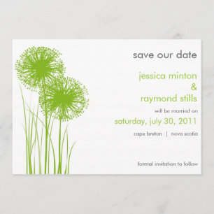 Save The Date Allium in the Grass Sauvez la date