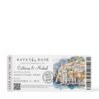 Amalfi Coast Italie Boarding Pass Destination