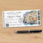 Amalfi Coast Italie Boarding Pass Destination