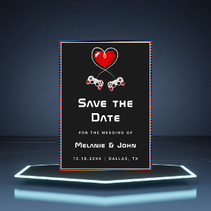 Save The Date Amateurs de jeux Retro Gamer Geek Funny Nerdy Simp