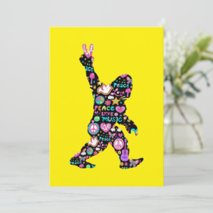 Save The Date Amour de la paix Bigfoot Hippie Drôle Amateur de B