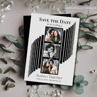 Save The Date Amour en images Photo moderne Enregistrez la date