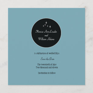 Save The Date Amsterdam Sauvez la date : Poudre bleu