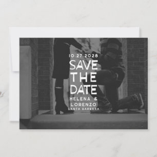 Save The Date Amusant rustique