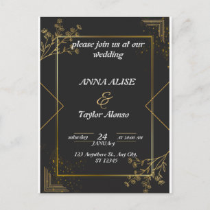 SAVE THE DATE AN INVITATION TO LOVE POSTCARD