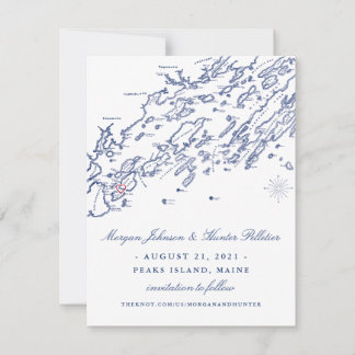 Save The Date Ancienne version Peaks Island Enregistrer la date