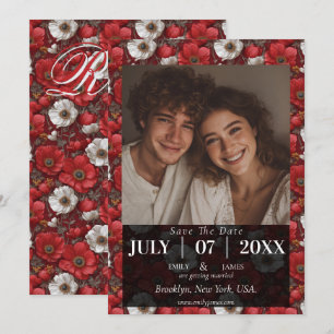 Save The Date Anémones Intemporelles Esthétique Mariage Campagna