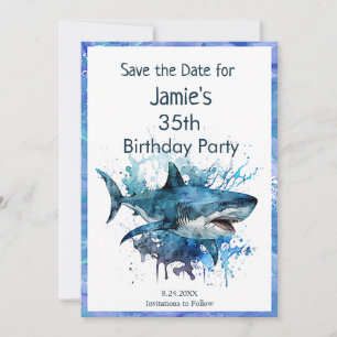 Save The Date Anniversaire des requins, Attaque des requins,