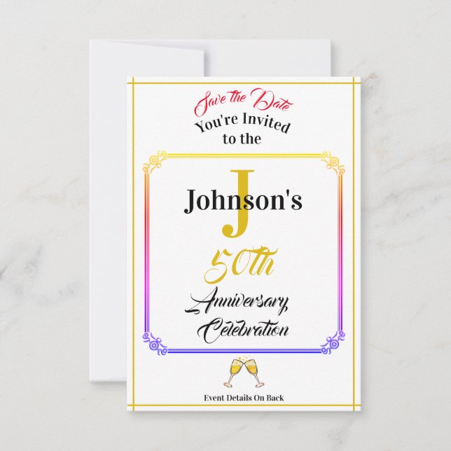 Save The Date Anniversaire & Enregistrer La Date - N'Importe Que (Devant)