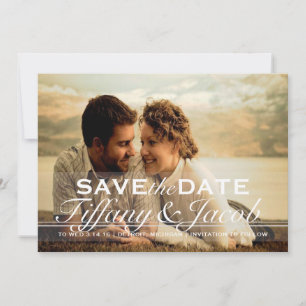 Save The Date Annonce de date de sauvegarde de photo personnalis