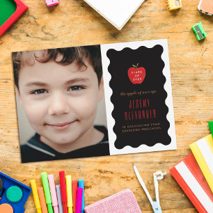 Save The Date Annonce de fin d'études de la maternelle Wavy Appl