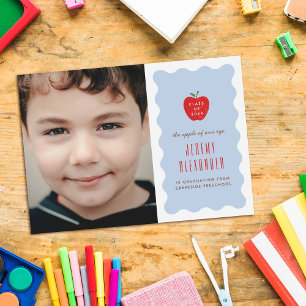 Save The Date Annonce de fin d'études de la maternelle Wavy Appl