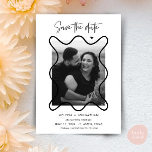 Save The Date Annonce de mariage à sauvegarder pour un couple he
