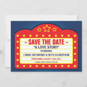 Save The Date Annonce de mise en garde de cinéma Théâtre de ciné