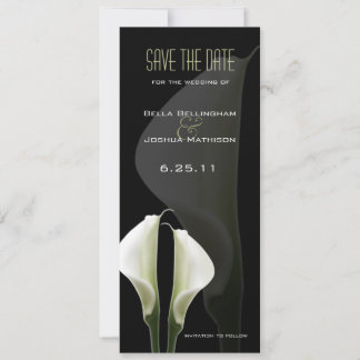 Save The Date Annonce de Mise en Garde Fleur de Calla Lily