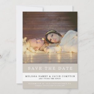 Save The Date Annonce de rendez-vous à jour rayée