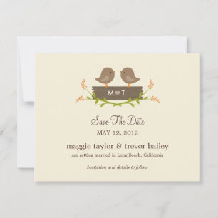 Save The Date Annonce de Rendez-vous Amoureux Sucré