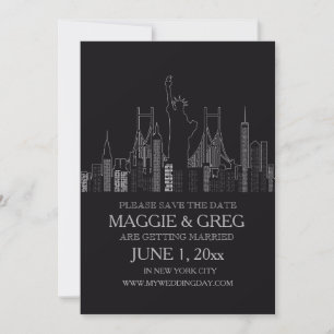 Save The Date Annonce de sauvegarde de date à New York City