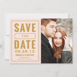 Save The Date Annonce de sauvegarde de date dans un cadre vintag