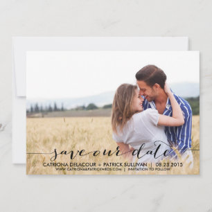 Save The Date Annonce de sauvegarde de date d'écriture manuscrit