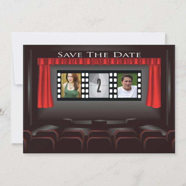 Save The Date Annonce de sauvegarde de la date du cinéma (Devant)
