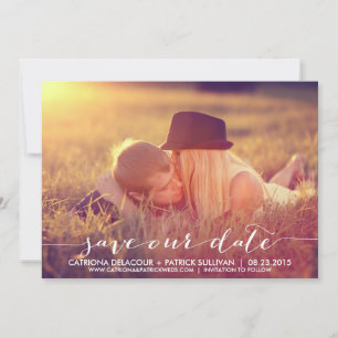 Save The Date Annonce manuscrite pour Sauvegarder notre Date